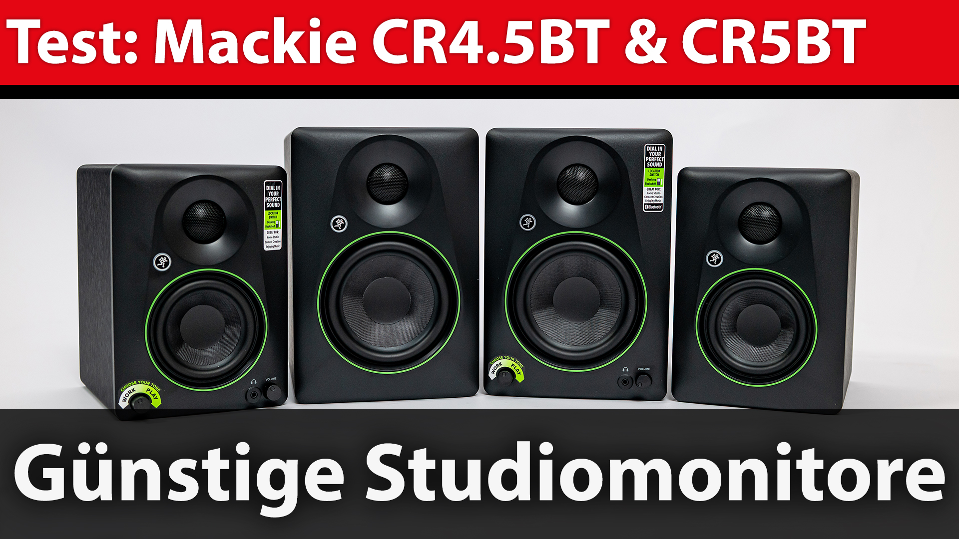 Test: Mackie CR4.5BT und CR5BT u2013 gu00fcnstige Studiomonitore mit Bluetooth