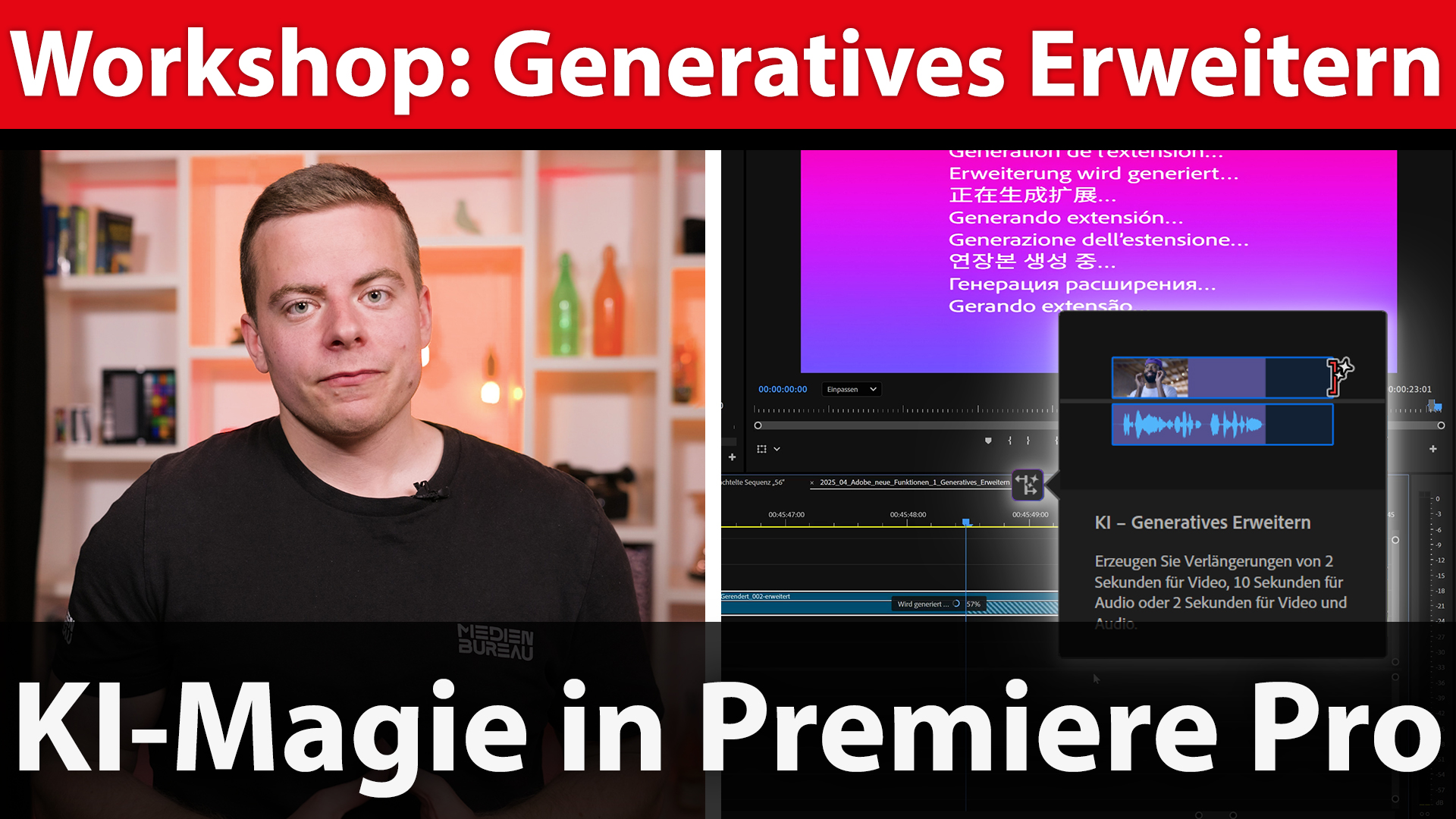 Workshop: Generatives Erweitern in Adobe Premiere Pro - Magie mit KI