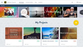 adobe spark web projects web