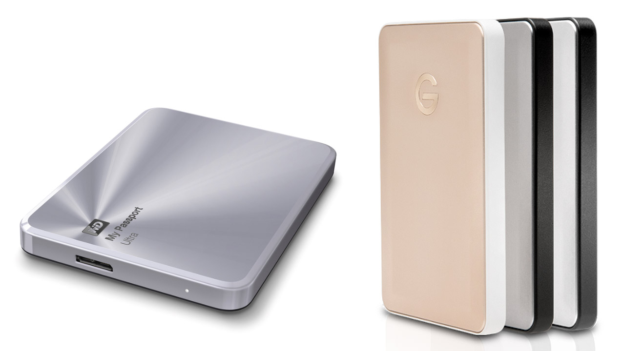 G Drive und Western Digital USB Drives web