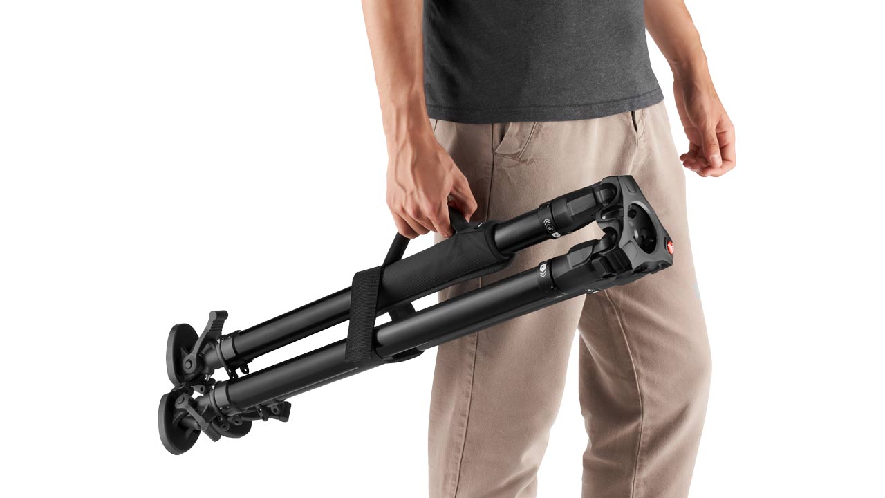 Manfrotto 635 FST MVTSNGFC handle inuse