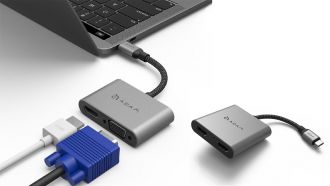Adam Elements Casa Hub VH1, -H2: USB-C-Adapter für HDMI und VGA