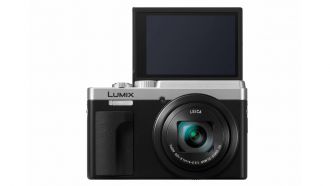 Panasonic LUMIX TZ96 silber front lcd