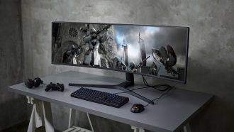 Samsung CRG9 Gaming Monitor side web