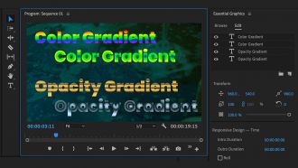 Premiere Pro Text Gradient web