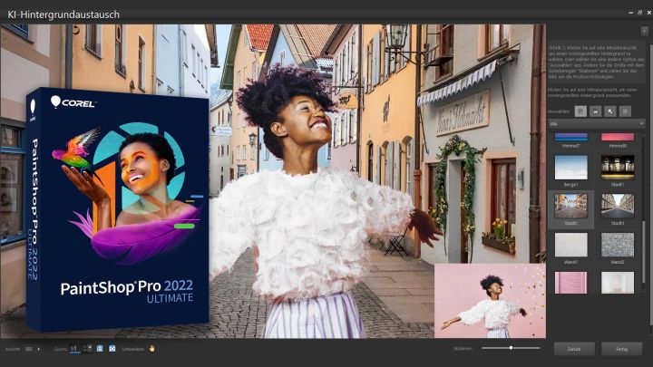 Corel PaintShop Pro 22: jetzt mit mehr KI-Funktionen und erweiterten Formaten