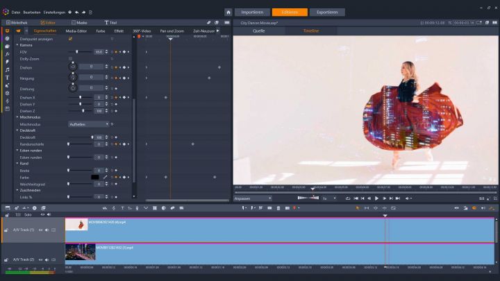 corel pinnacle studio 25 ueberblend modi web
