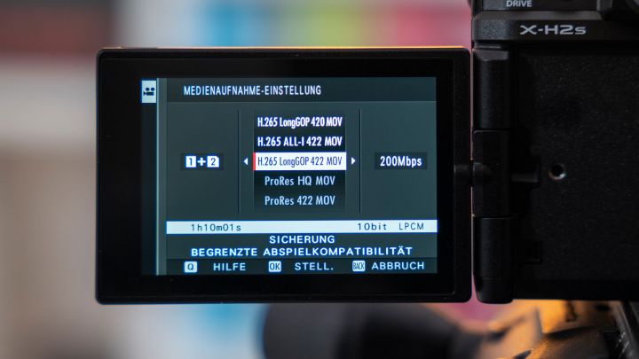 MEDIENBUREAU Fuji X H2S Menue 1048827