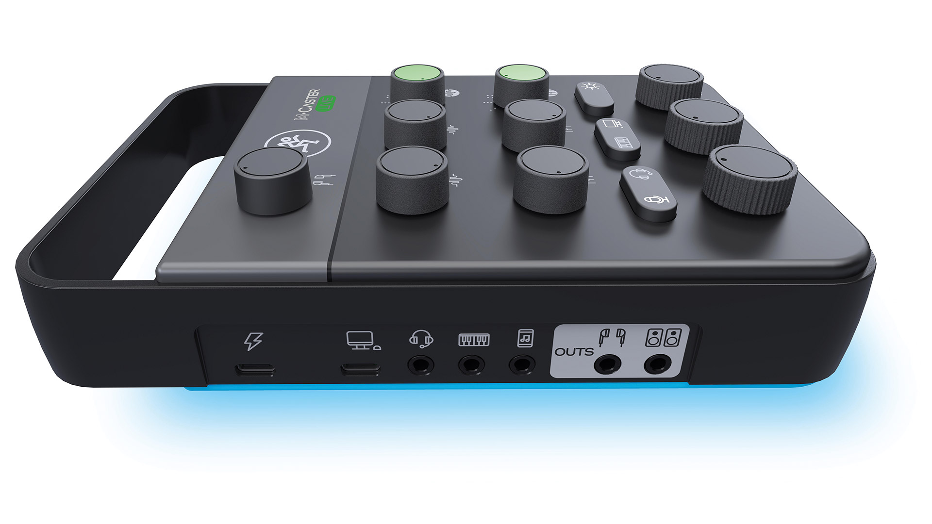 M Caster LIVE Black Left Side Tilt web