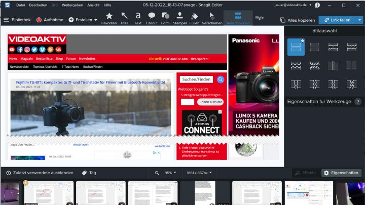Snagit Editor Bild