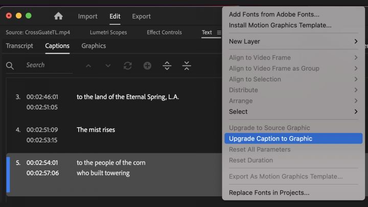 Adobe Premiere Pro 23.1: besseres Masking, Untertitel als Grafiken animierbar
