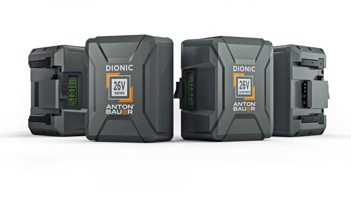 Anton Bauer: neue Dionic 26V-B-Mount-Akkus und -Ladegerät