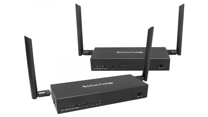 EZCast ProAV WR/WT: WLAN-HDMI-Extender, -Splitter und -Switch für 200 Meter Reichweite