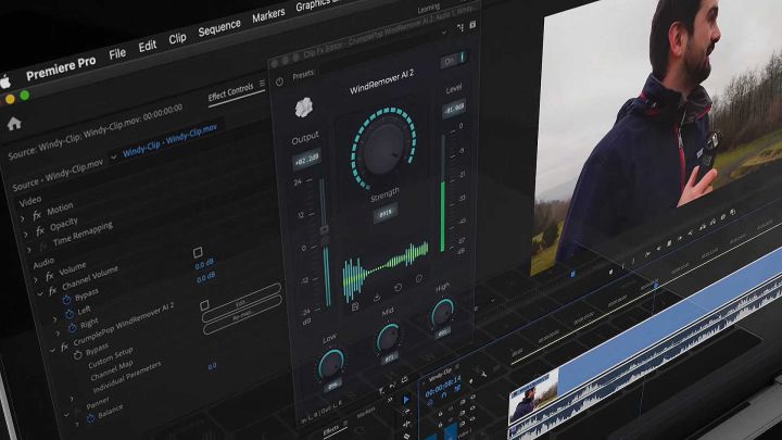 FxFactory WindRemover AI 2: Windgeräusche entfernen - für DaVinci, Final Cut und Premiere