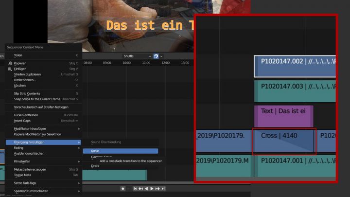 04 Blender Übergang setzen