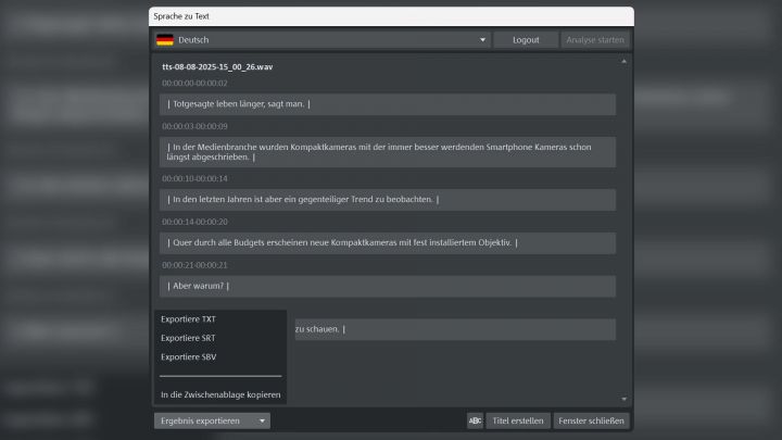 Magix VDL 2026 Untertitel