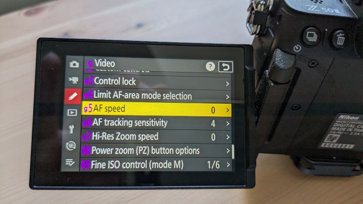 Nikon Z50II Krausse Menues