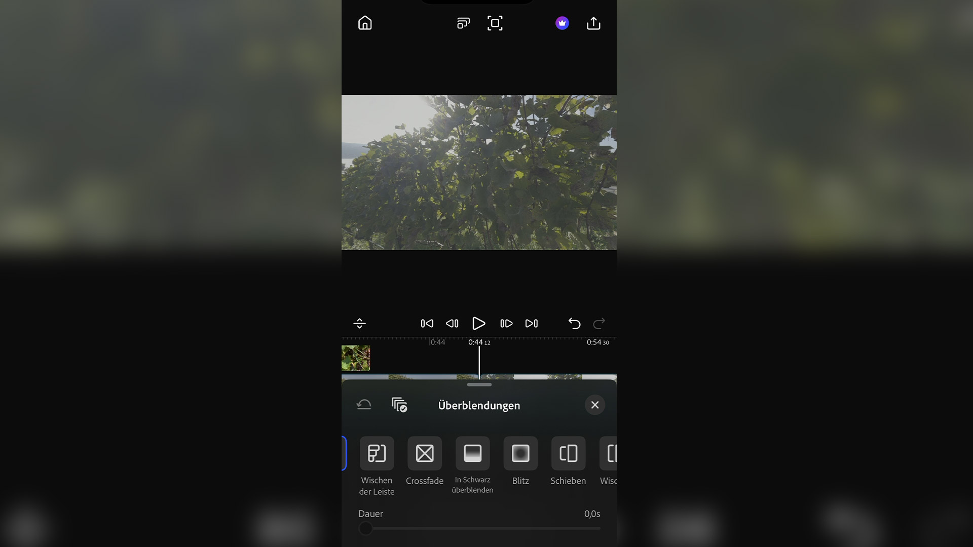Adobe PremiereApp Pro Effekte Blenden