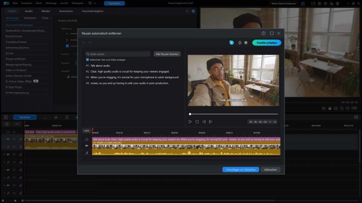 CyberLink PowerDirector Text Based Editing DEU