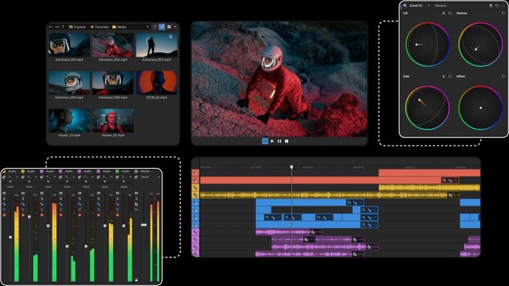 Magix Vegas Pro 23 UI