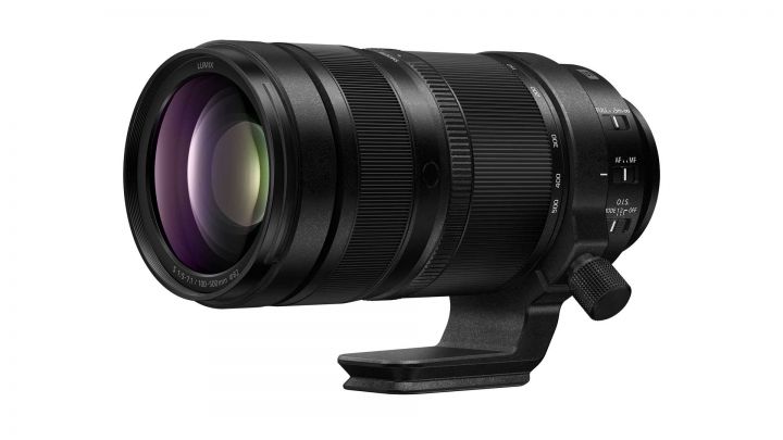 Panasonic lumix lens S R100500 product image frontslant stand