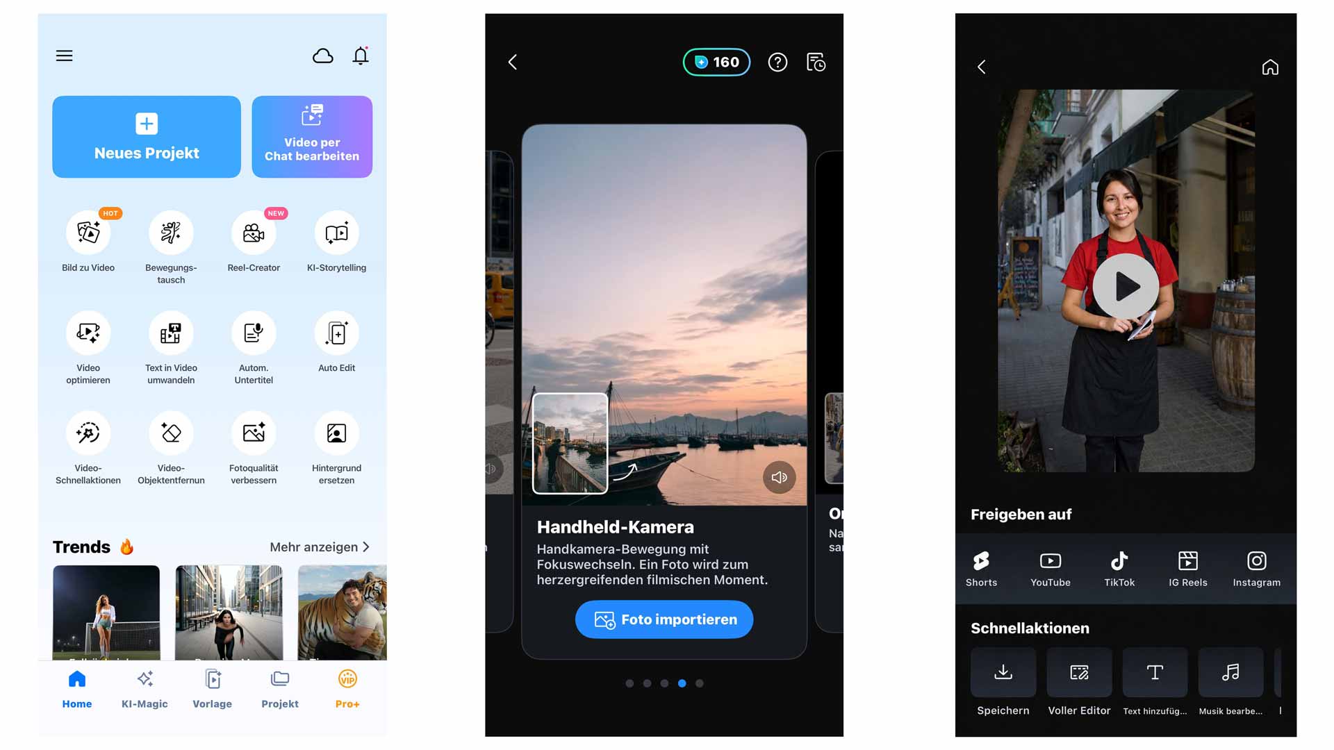 CyberLink PowerDirector-App: mit KI-Reel Creator