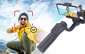 Easypix GoXtreme GX4: Gimbal mit Tracking für Smartphones und Action Cams