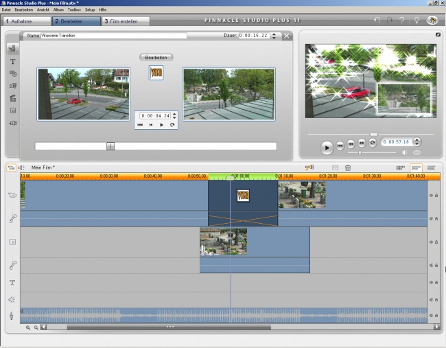 AVCHD und das Effektpaket Vitascene von ProDAD gibt es in der kleinen Version nicht.