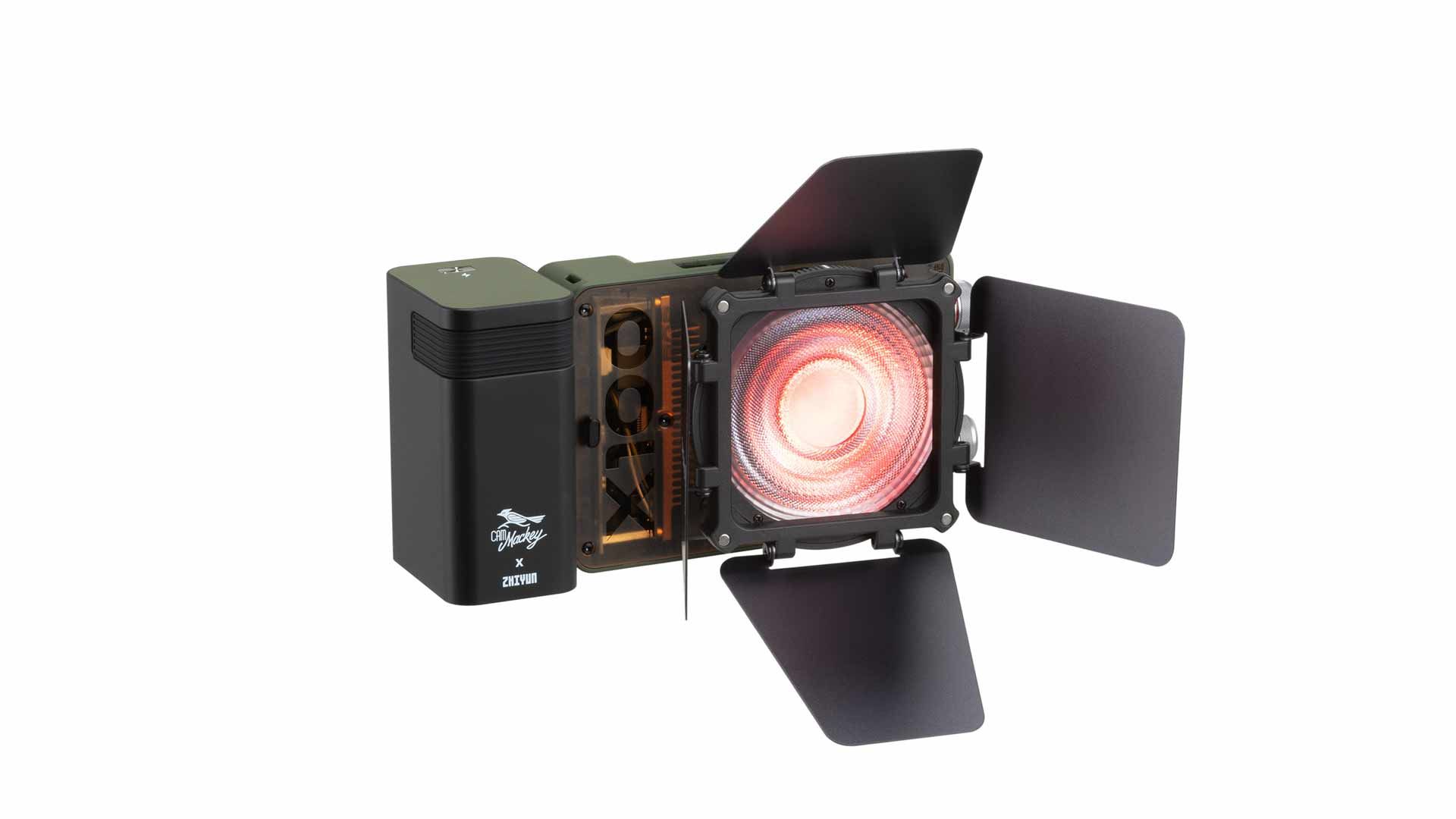 Zhiyun Molus X100 RGB: kompaktes Licht fu00fcr Film-Set und Studio