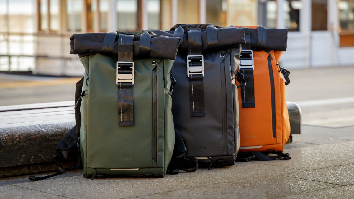 Rollei Fotoliner Ocean Rolltop: Rucksack für Kamera, Stative und Laptop