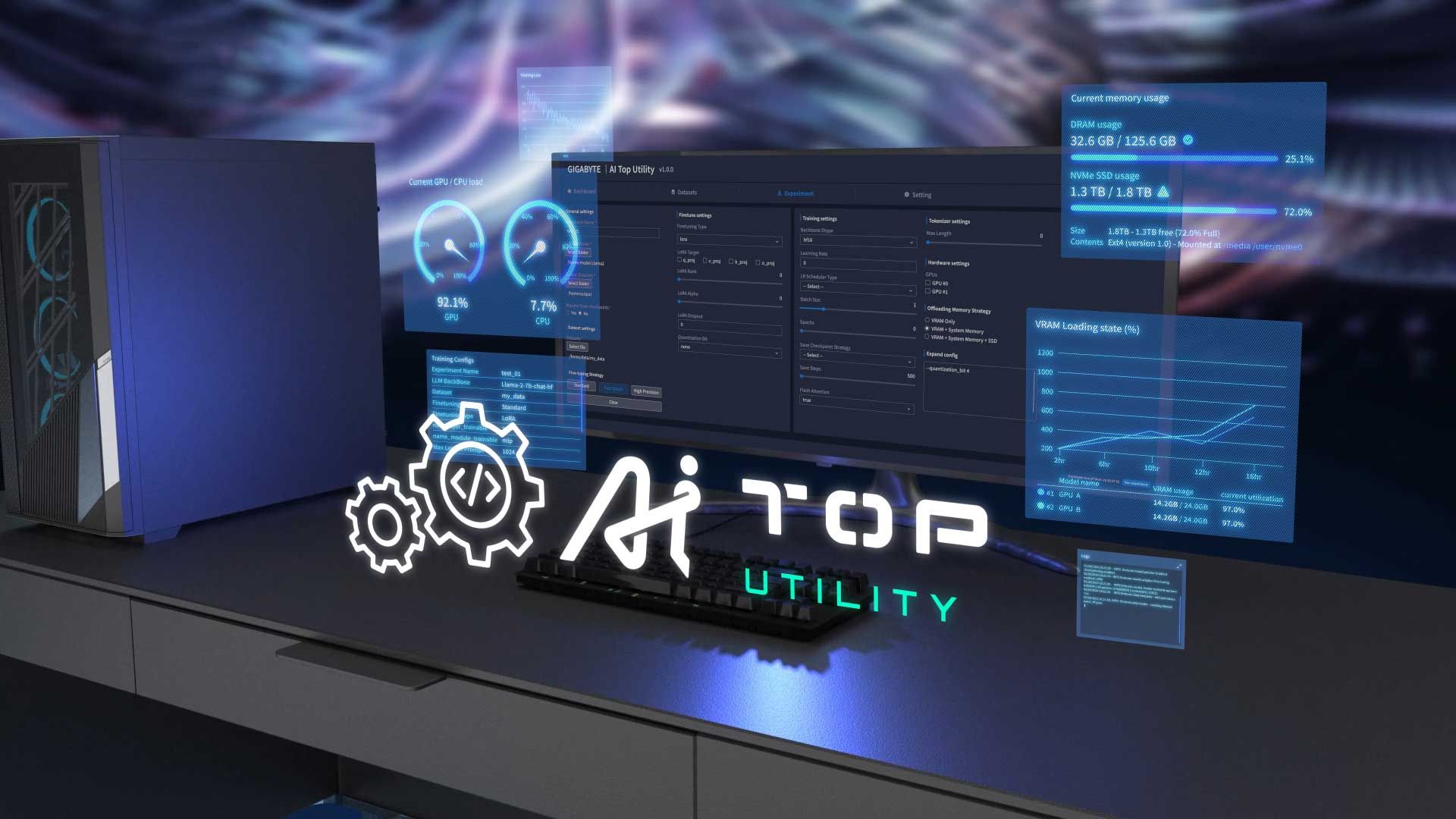 Gigabyte AI-Top Utility: KI-Optimierung fu00fcr den eigenen Rechner