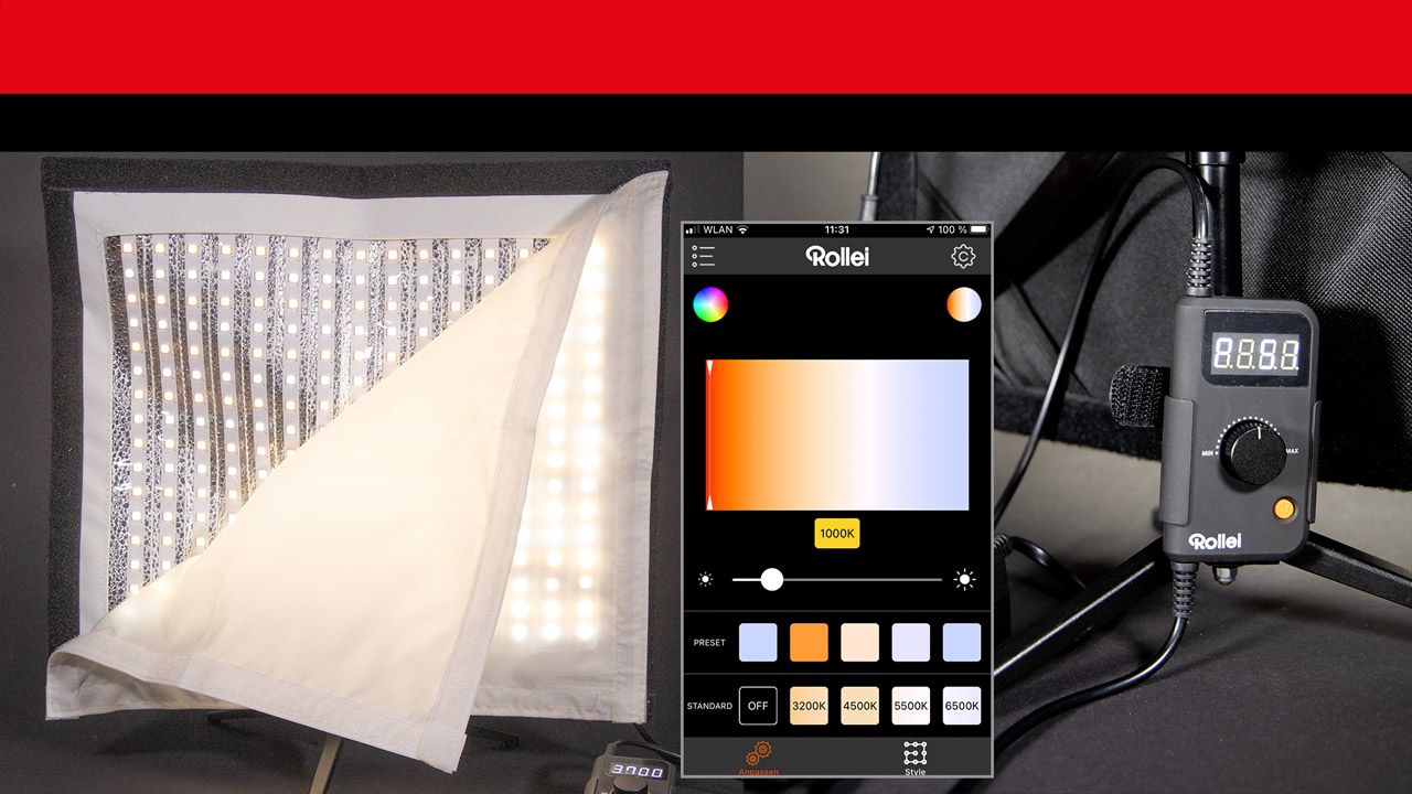 Praxis-Check: LED-Videoleuchte - Rollei Lumen Flex S
