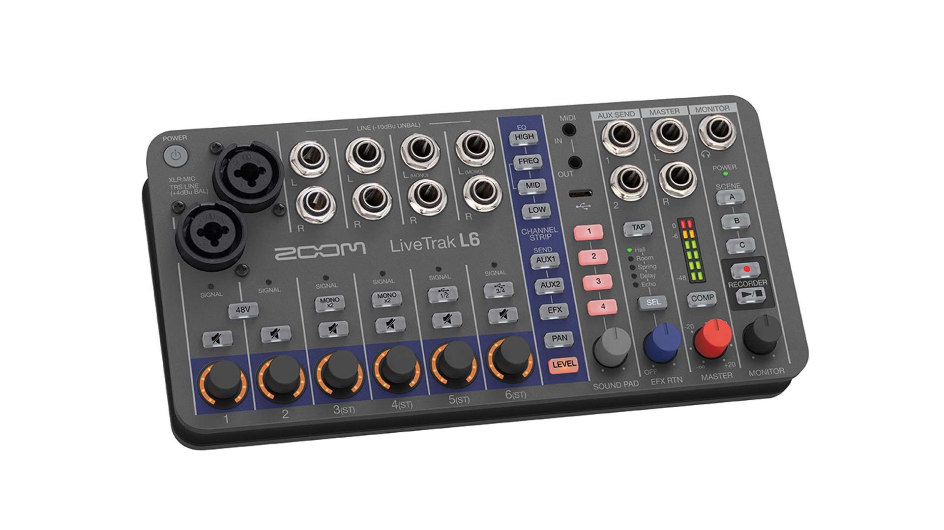 Zoom LiveTrak L6: Audiomischer und -Recorder mit 32-Bit Audio