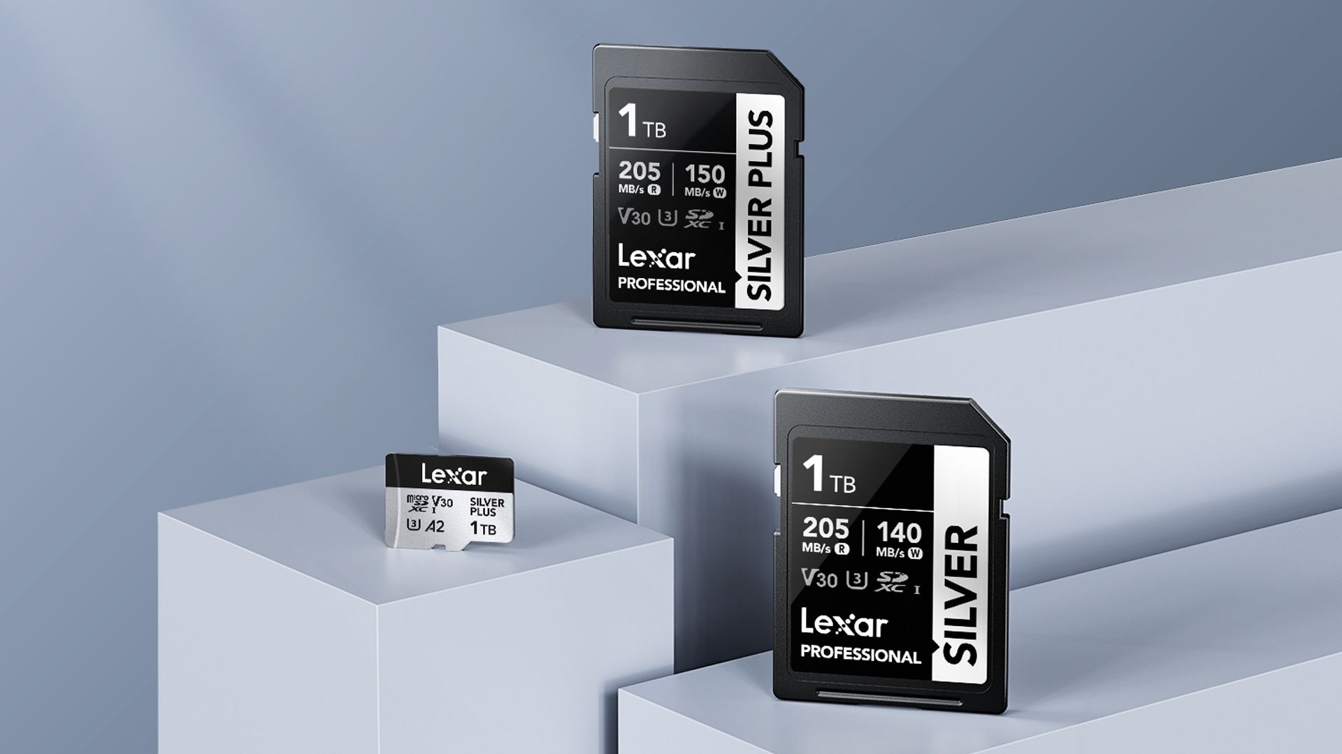 Lexar Professional Silver: drei gu00fcnstige SDXC UHS-I-Karten