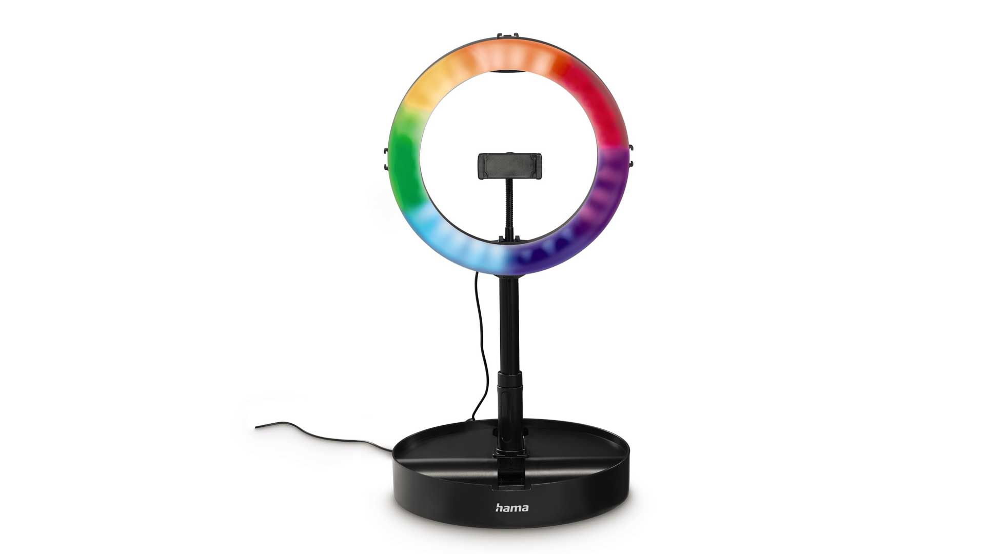 Hama SpotLight FoldUp RGB 102: LED-RGB-Ringleuchte