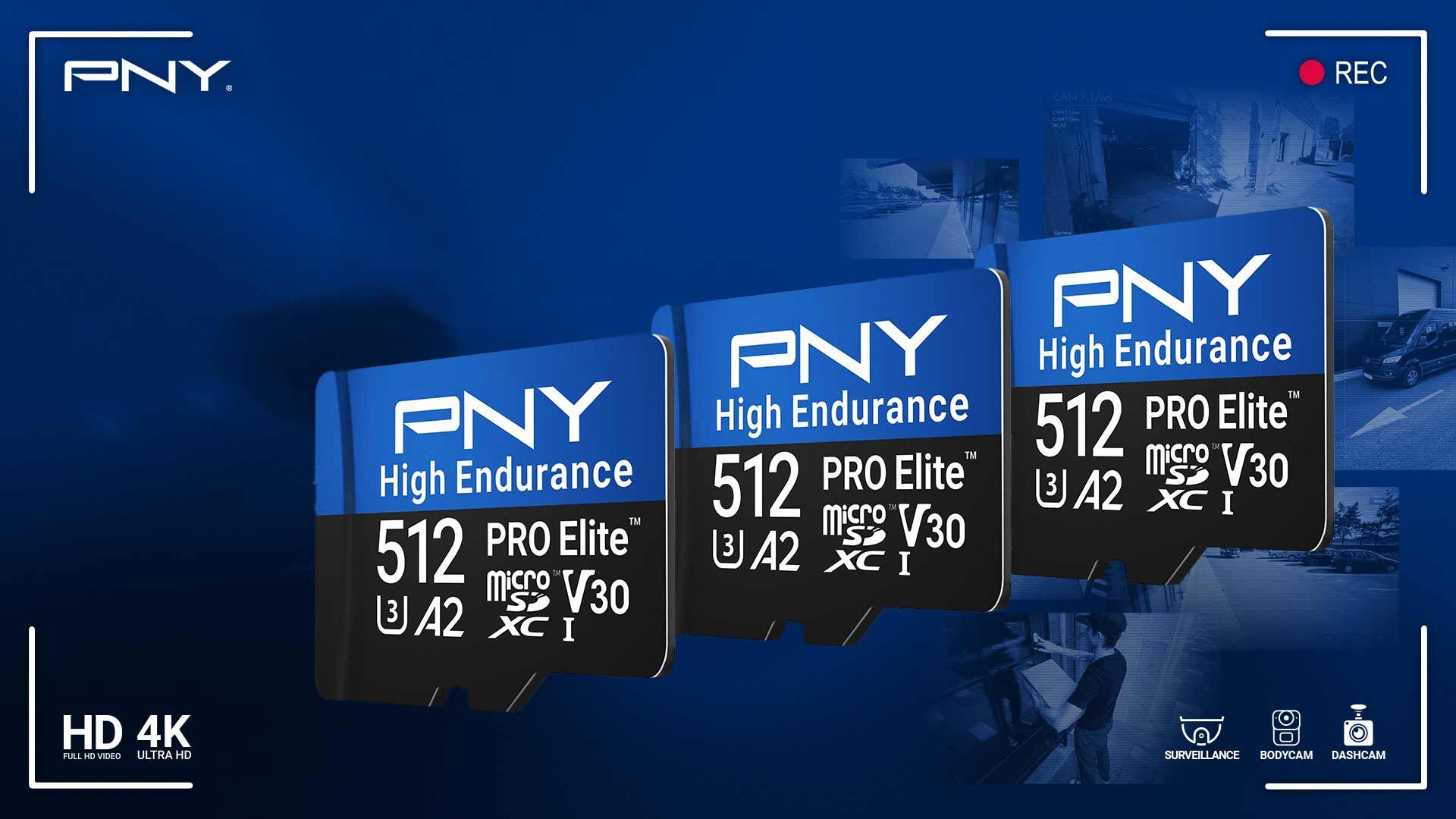PNY Pro Elite High Endurance: microSD-Speicherkarten fu00fcr kontinuierliche Aufzeichnung
