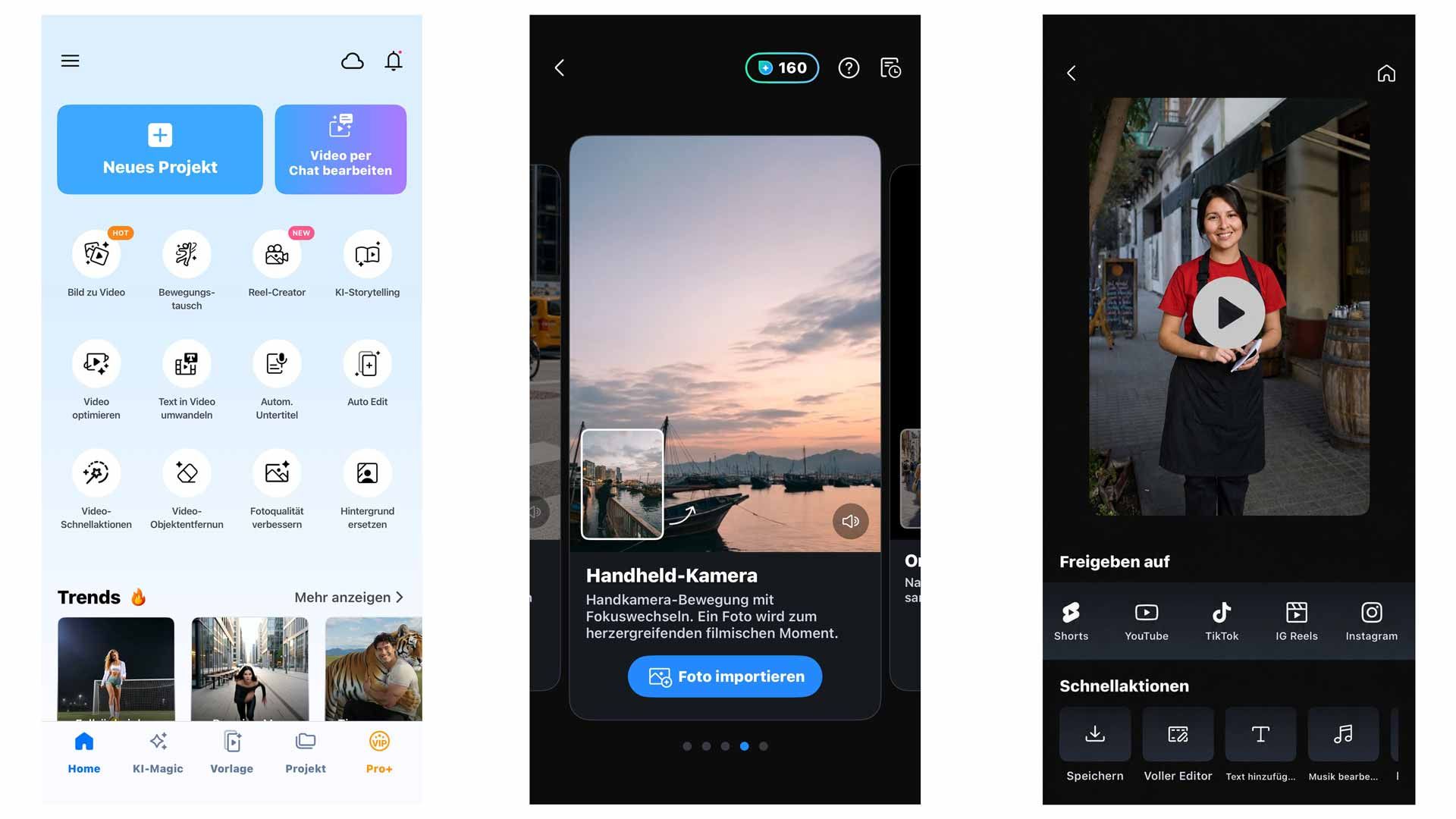 CyberLink PowerDirector-App: mit KI-Reel Creator