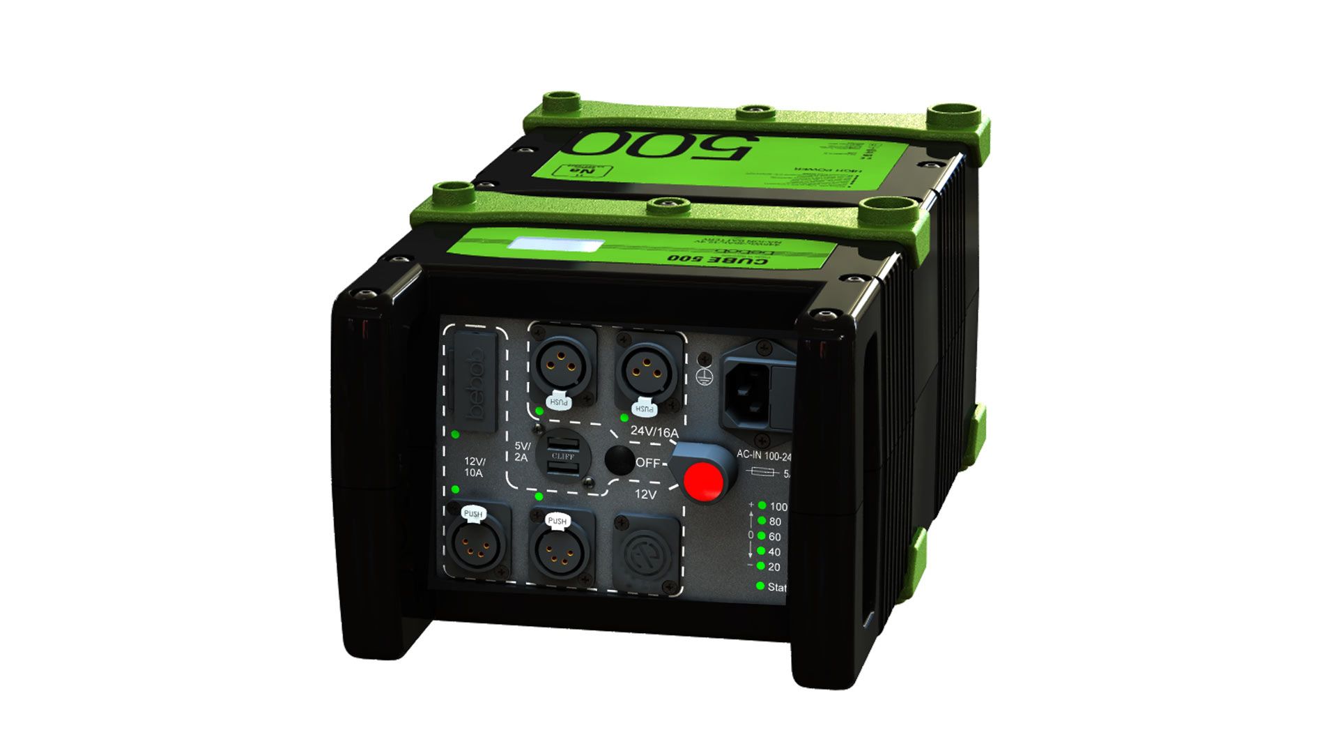 Bebob Green Cube: PowerStation mit Natrium-Ionen-Akku fu00fcr das Set