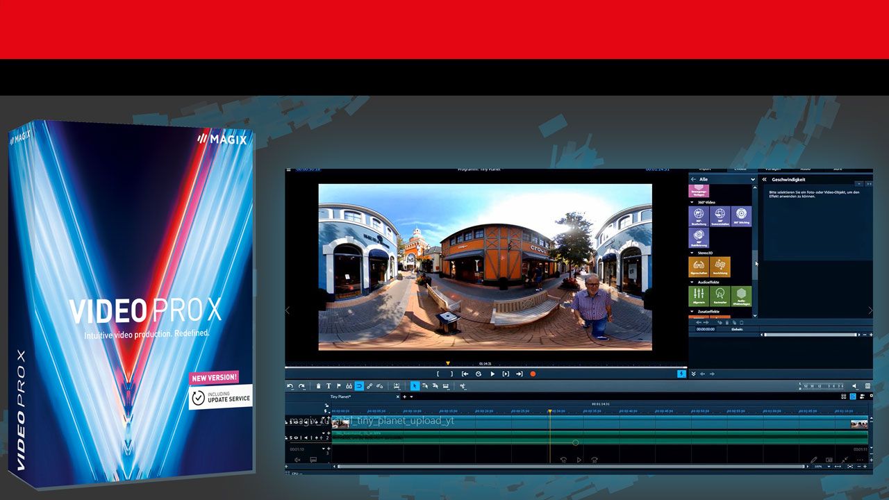 Tutorial: Tiny-Planet-Effekt mit Magix Video Pro X