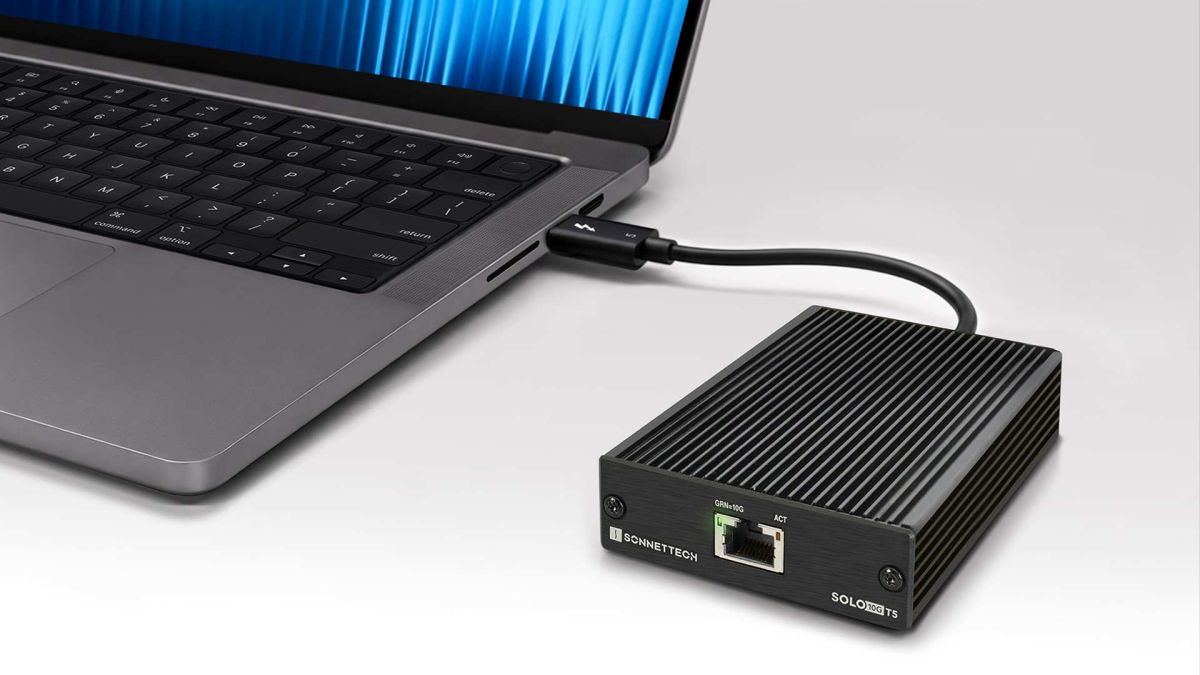Sonnet Solo10G T5: Thunderbolt-5-Adapter bringt 10-Gigabit-Ethernet