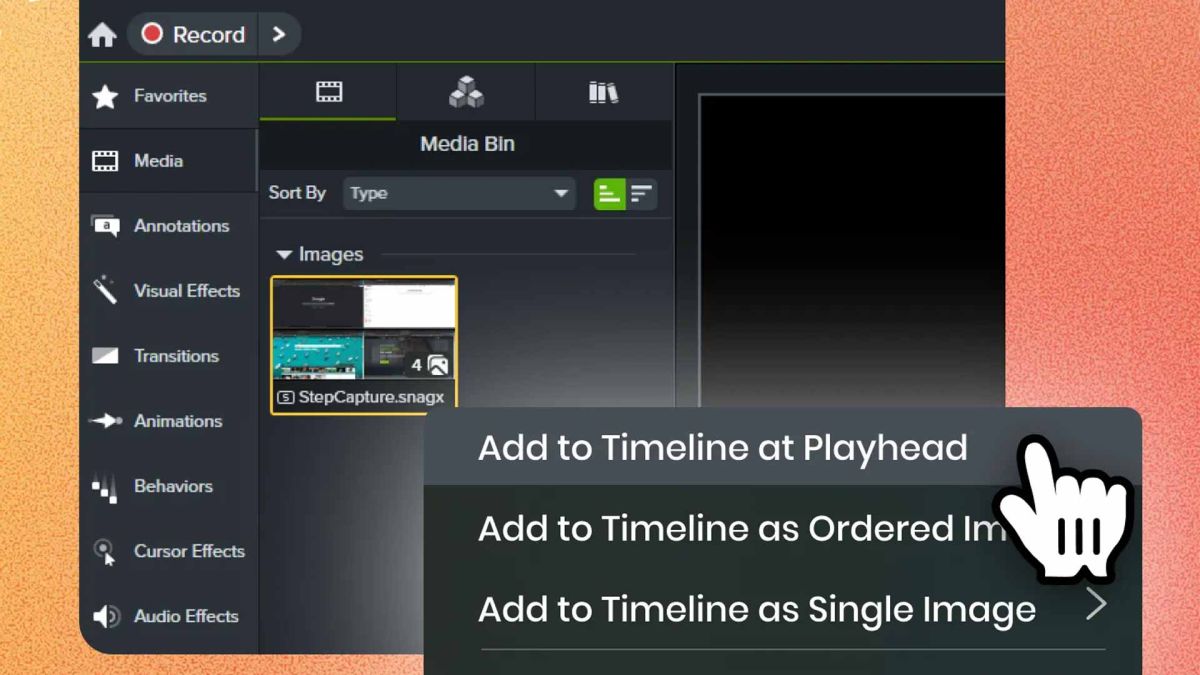 TechSmith Camtasia: Trainingsvideos aus Screenshots und Prompts