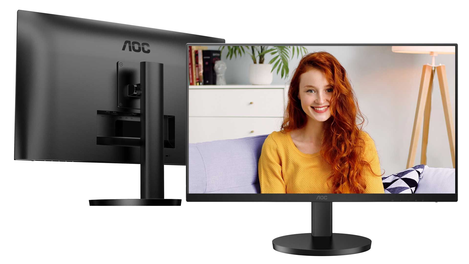 AOC U27B3CF: heller 4K-Monitor fu00fcr den Arbeitsplatz