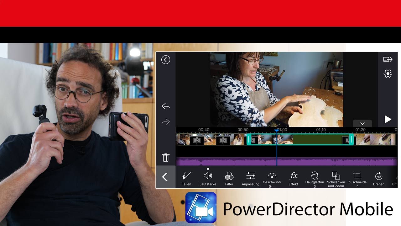 Tutorial Smartphone-Produktion: mit der CyberLink PowerDirector Mobile App